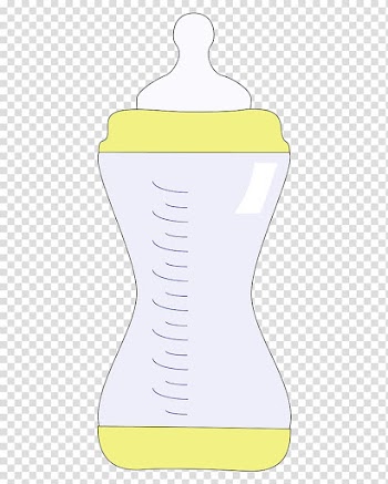 Baby bottle Yellow Pattern, White baby bottle material transparent background PNG clipart
