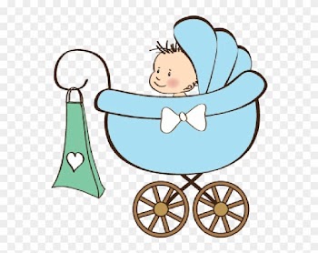 Baby Boy Carriage - Baby Carriages Clip Art