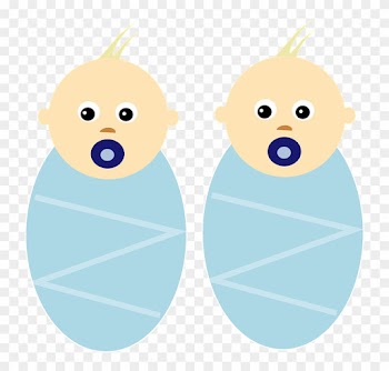Baby Boy Clipart 13, Buy Clip Art - Cartoon Baby Twins Boys