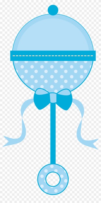 Baby Boy Rattle Clipart - Blue Baby Rattle Clip Art
