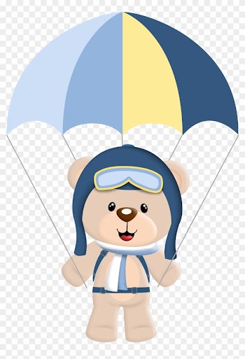 Baby Boy Scrapbook - Ursinho Aviador Png