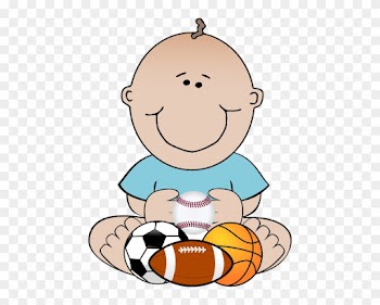 Baby Boy Sports Clipart - Baby Football Player Clipart
