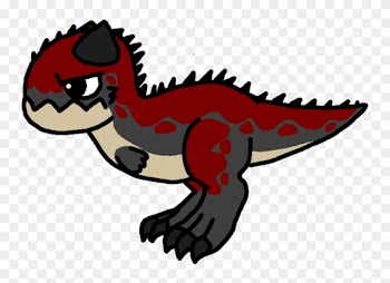 Baby Carnotaurus Doodlefan Art - Baby Carnotaurus