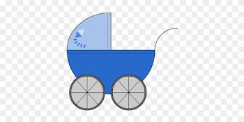 Baby Carriage Baby Boy Son Child Blue Draw - Baby Transport