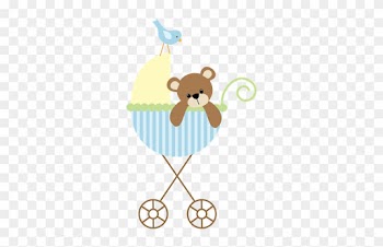 Baby Carriage Clip Art - Baby Shower Thank You Cards