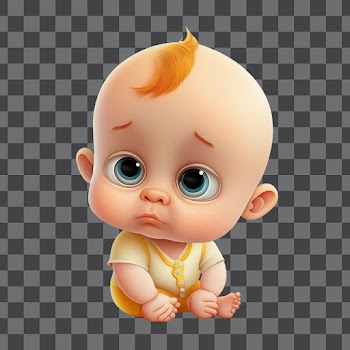 Baby cartoon cute PNG transparent