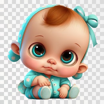 Baby cartoon cute PNG transparent