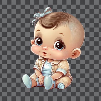 Baby cartoon cute PNG transparent
