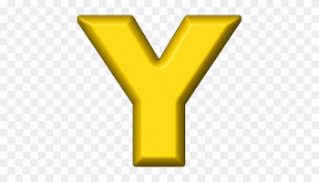 Baby Clipart Mags Fridge - Yellow Letter Y Png