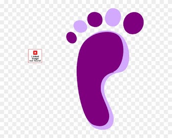 Baby Clipart Purple - Purple Baby Feet Clip Art
