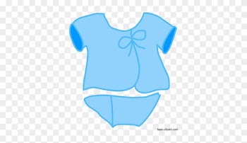 Baby Clothes In Blue Color, Free Clip Art - Free Printable Baby Shower Invitations