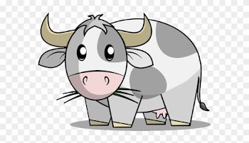 Baby Cow Clipart - Cute Ox Cartoon
