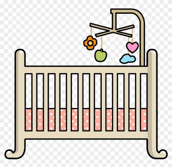 Baby Crib Clipart - Baby Cradle Clipart Transparent