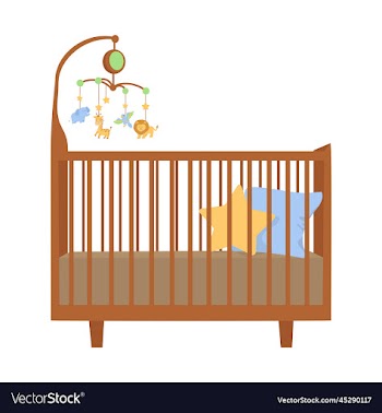 baby crib with hanging toys
