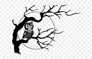 Baby, Dead, Tribal, Moon, Drawn, Sketch - Owl On A Tree Drawing