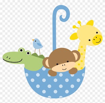 Baby Design, Baby Cards, Clip Art, Silver Christmas - Baby Animals Vector Png