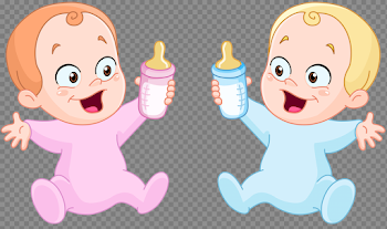 Baby Drinking Milk PNG Download Image