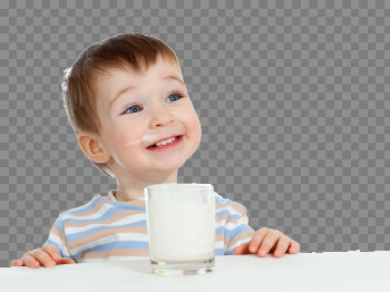 Baby Drinking Milk PNG Image