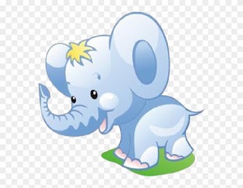 Baby Elephant Cartoon Clipart - Baby Elephant Clipart Png
