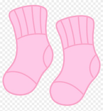 Baby Feet Baby Girl Footprint Clipart Free Download - Baby Socks Clipart