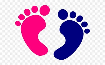 Baby Foot Clipart Ba Feet Clip Art At Clker Vector - Pink Baby Feet Clipart