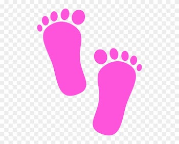 Baby Foot Prints Pink