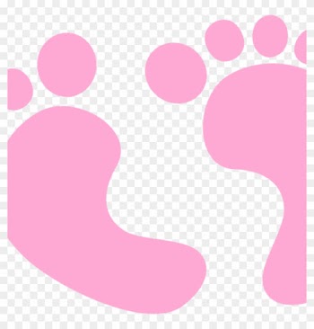 Baby Footprints Clipart Ba Girl Footprint Clipart Clip - Baby Shower Vectors Free Png