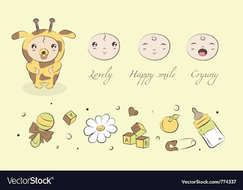  					Baby giraffe vector&nbsp;image														
