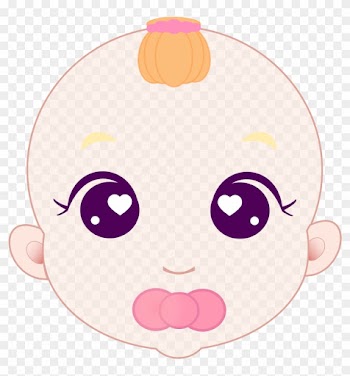 Baby Girl - Baby Face Cartoon Png
