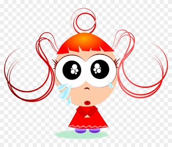 Baby Girl Cartoons 14, - Little Girl Crying Png