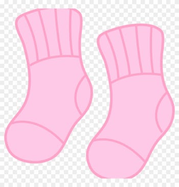 Baby Girl Clipart Free Ba Girl Pink Socks Free Clip - Baby Socks Clipart