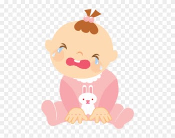 Baby Girl Crying - Crying Baby Clipart