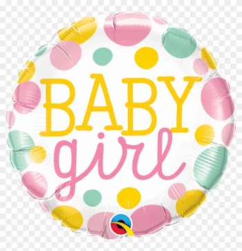 Baby Girl Dots - Baby Girl Dots 18 Inch Foil Balloon