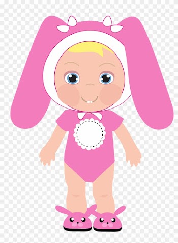 Baby Girl Free Shower Clip Art Vector For Cowgirl Pacifier - 1 Yr Old Baby Clipart
