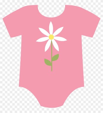 Baby Girl Onesies Pretty Clipart 015 - Onesie Baby Clothes Clip Art