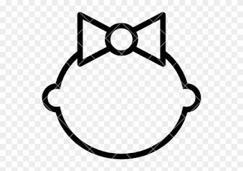 Baby Girl Outline - Baby Girl Outline