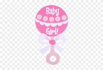 Baby Girl Rattle Clip Art - Girl Baby Shower Clip Art Free