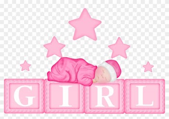 Baby Girl Star Clipart Png - Baby Girl Clipart