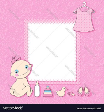  					Baby girl vector image														