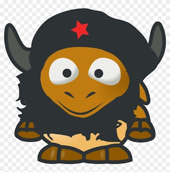 Baby, Gnu, Cartoon, Cow, Military, Che, Horns, Soldier - Baby Gnu