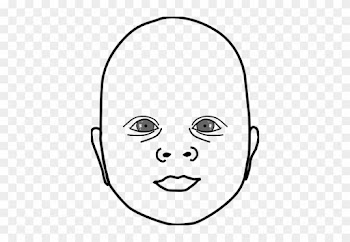 Baby Head Clipart - Pink And White Baby Beanie With Fluffy Brim