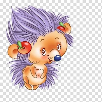 Baby Hedgehogs Animation , Purple Hedgehog transparent background PNG clipart