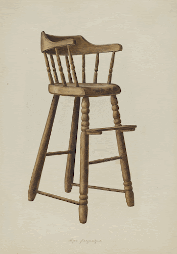 Baby High Chair (1938) by Max | Free Photo - rawpixel