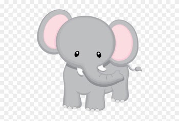 Baby Jungle Animals Clipart - Baby Safari Elephant