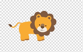 Baby Jungle Animals , leao transparent background PNG clipart
