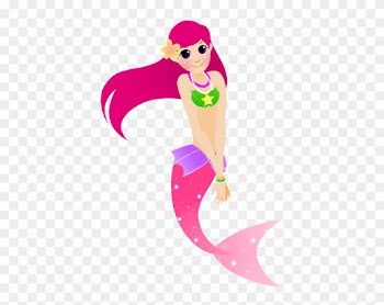 Baby Mermaid Clipart Free Download To Color Clipground - Pink Mermaid Throw Blanket