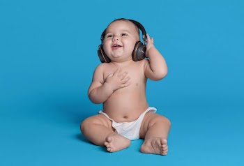 baby, music, blue, headphone, song, musica, bebe, fone de ouvido.