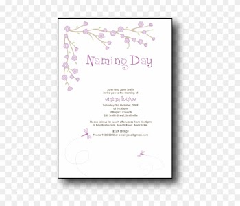 Baby Naming Invitation Wording Naming Day Invitations - Baptism