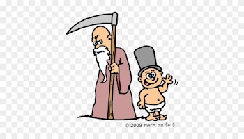 Baby New Year Clip Art - Father Time Baby New Year