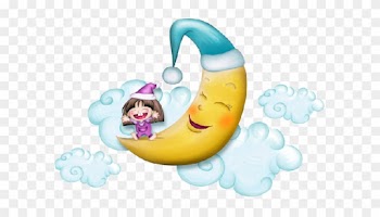 Baby On Moon Cartoon Cute Clip Art Images - Cartoon Baby Anf Moon
